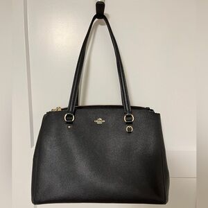 COACH Black Leather Tote